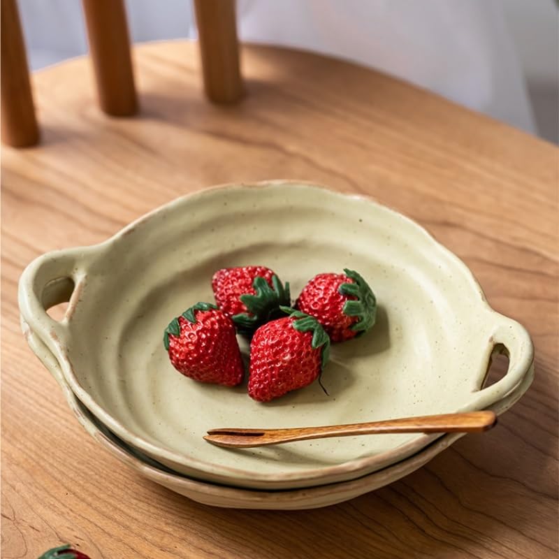 Miski do zupy ceramiczna miska do zupy miska sałatkowa nieregularna miska na owoce chińska miska ramen z uchwytem miski obiadowe