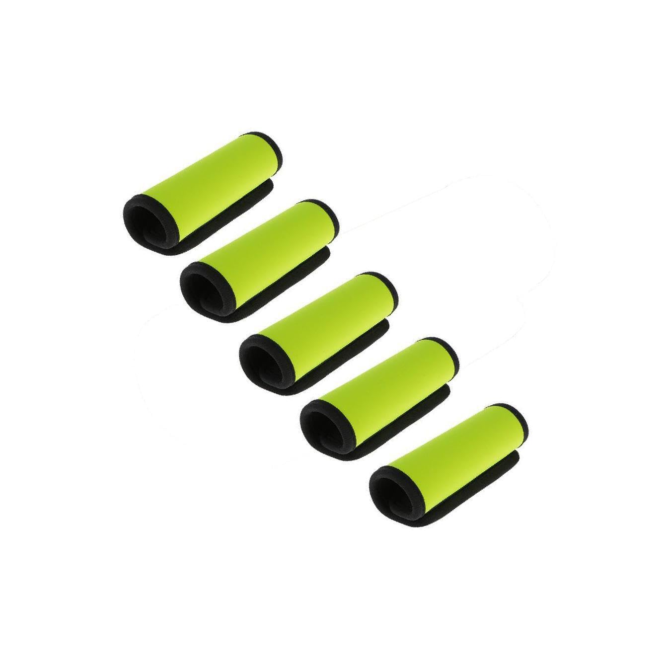 Zambuph Eye-Catching Fluorescent Yellow Neoprene Luggage Handle Wrap Easy Identification Suitcase Protective