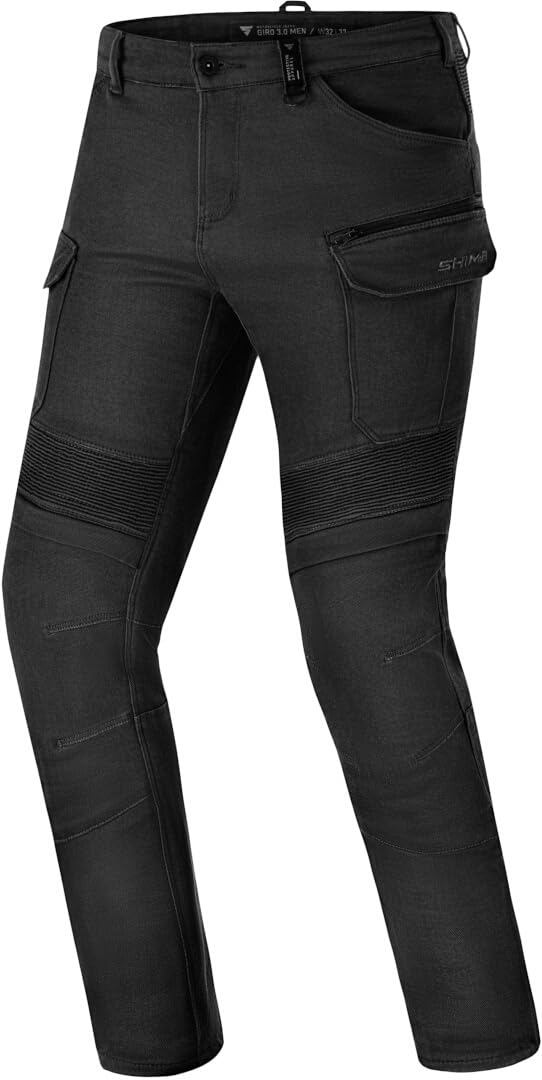 Shima Giro 3.0 Motorrad Hose Herren Damen mit Protektoren Airforce Knieprotektoren Motorradhose Kurzgrößen Cargohosen
