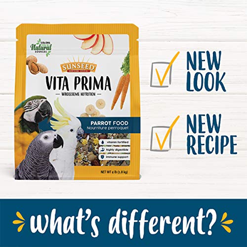 Sunseed Vita Prima Wholesome Nutrition Parrot Food, 4 LBS - Thumbnail 3