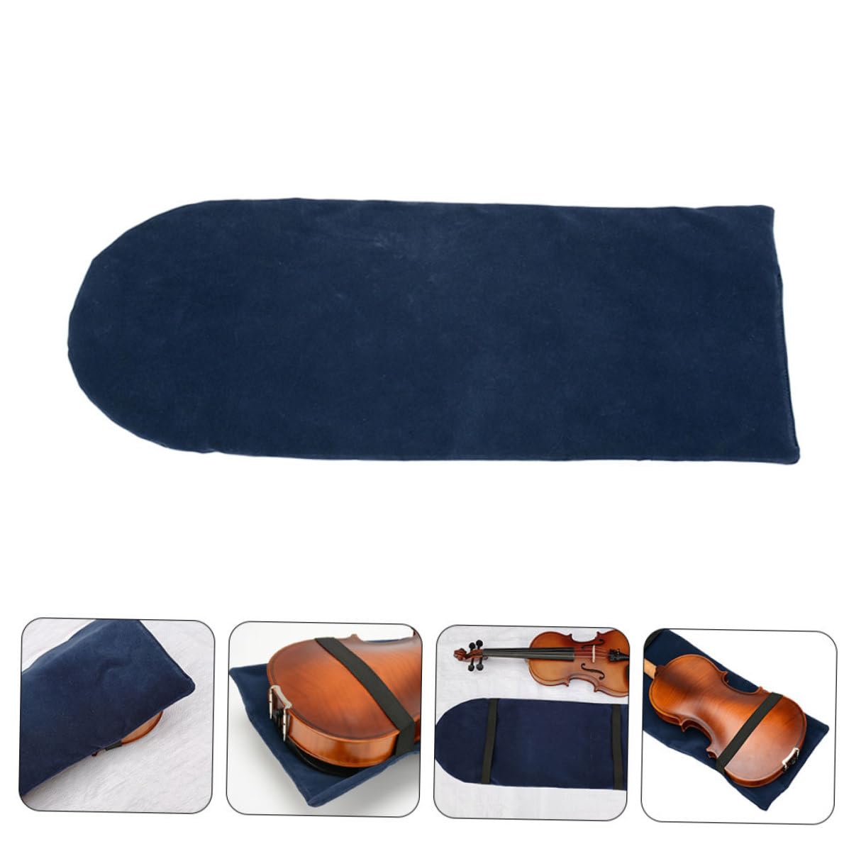 CIMAXIC Comprehensive Violin Dust Cover Suede Protective Sleeve Decorative for Violin Practice Protection