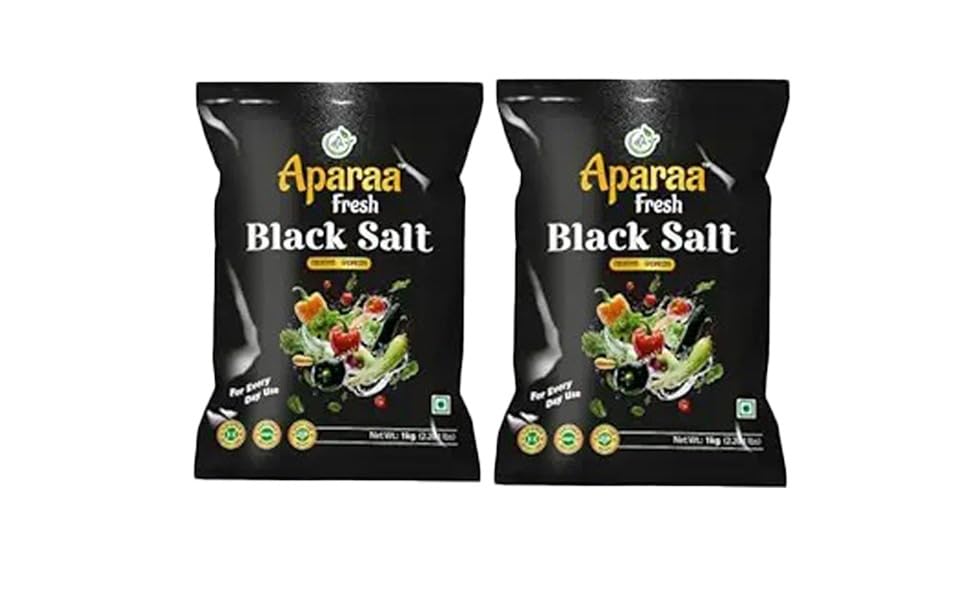 Aparaa Fresh Black Salt – 100% Natural Kala Namak for Daily Use | Rich in Minerals & Flavor | Perfect for Cooking, Salads & Snacks – 1kg each (1kg (pack of 2)) (B0DGLTVBJP) Amazon Price History, Amazon Price Tracker