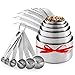 Stainless Steel Measuring Cups and Spoons Set, Heavy Duty 12 pcs set, 6 Measuring cups and 6 Measuring Spoons (1)