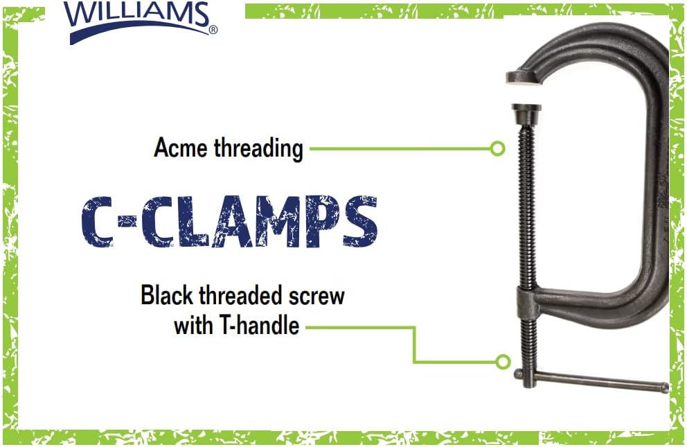 Williams CC-402S 2-Inch Drop Forged C Clamp