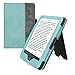 Produktbild kwmobile Hülle kompatibel mit Tolino Vision 1/2 / 3/4 HD Hülle - Flip Case mit Handschlaufe - Kunstleder Cover - Mintgrün Dunkelgrau