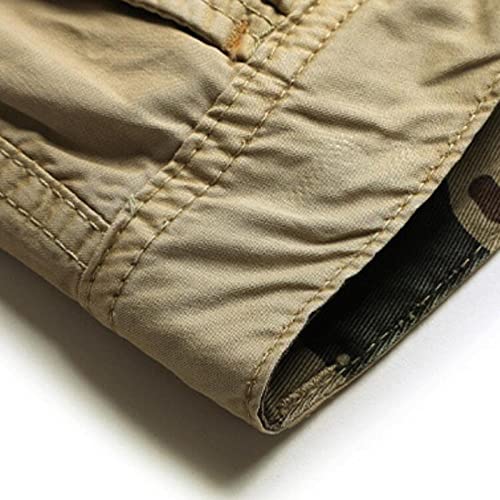 Herenshorts Grote zak Effen kleur Stretch Eenvoudig midden van de taille Recht Mode Comfortabel Casual Veelzijdig Knap - Afbeelding 4