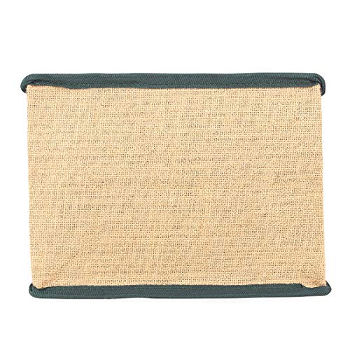 Image of DOUBLE R BAGS Laminated Jute Reusable Shopping Bags Kitchen Essentials Grocery Vegetable Lunch Carry Bag With Full Handles Multi-purpose Bag Stylish Designs (Green) Pack of 2