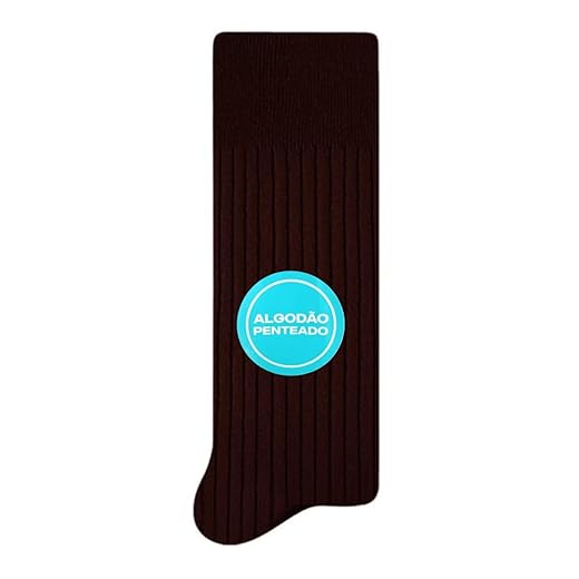 Meia Social Masculina Algodão Penteado Selene 8006