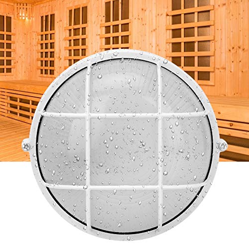 Sauna Lampe Led Hitzebeständig, Saunaleuchten Hochtemperatur, Hitzebeständige Leuchte für Sauna feuchtigkeitsfest Rund Leucht für Dampfbad, Sauna Dampfbad Licht Lampenschirm(Oval)