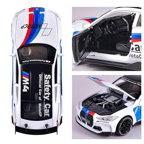 Auto a Escala 1:32 Diecast con Sonido y Luz Blanco miniatura 2