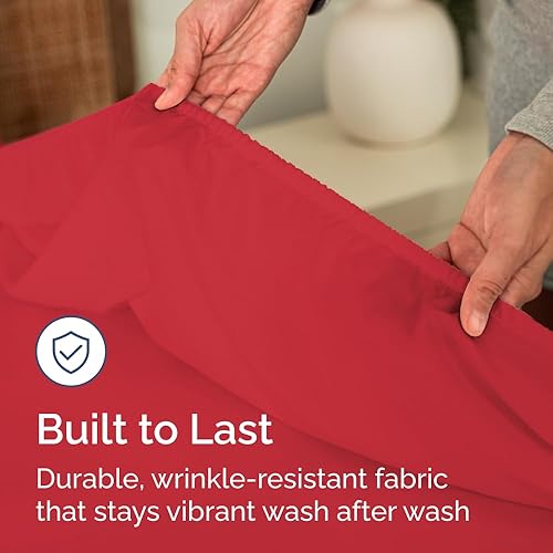 Miniatura 381 de King Fitted Bed Sheet - Bottom Single Fitted Sheet Only - Ultra-Soft Hotel Luxury Bedding w/ 8-16 Inch Deep Pockets - Breathable, Cooling & Wrinkle