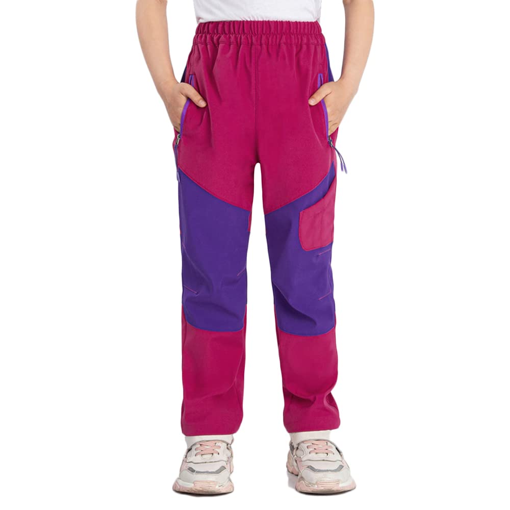 Pantaloni Outdoor per Bambini, Pantaloni da Trekking, Idrorepellenti, Antivento, Traspiranti, Pantaloni da Trekking, Unisex Estivi, Traspiranti Ad Asciugatura Rapida, Pantaloni Sportivi