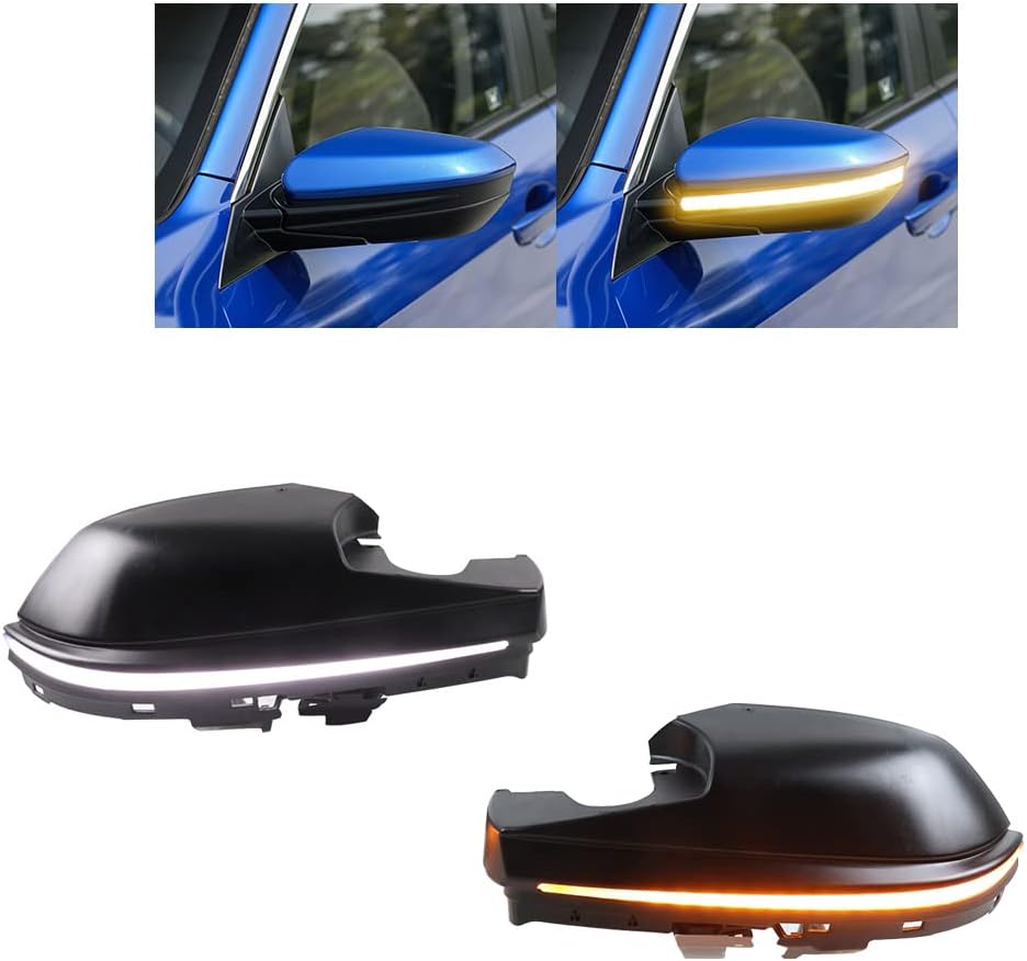 SANRILY 1Pair LED Side Rear View Mirror Streamer Turn Signal Lamp Fit for Honda Civic 2016-2020 Dynamic Turn Signal Light Side Mirror Replacement Indicator