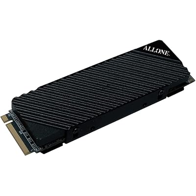 アローン(Allone) PS5用 内蔵M.2 SSD 1TB ブラック 2.5×1×8.5cm ゲーム ストレージ容量増設 放熱用ヒートシンク搭載 高速なデー …