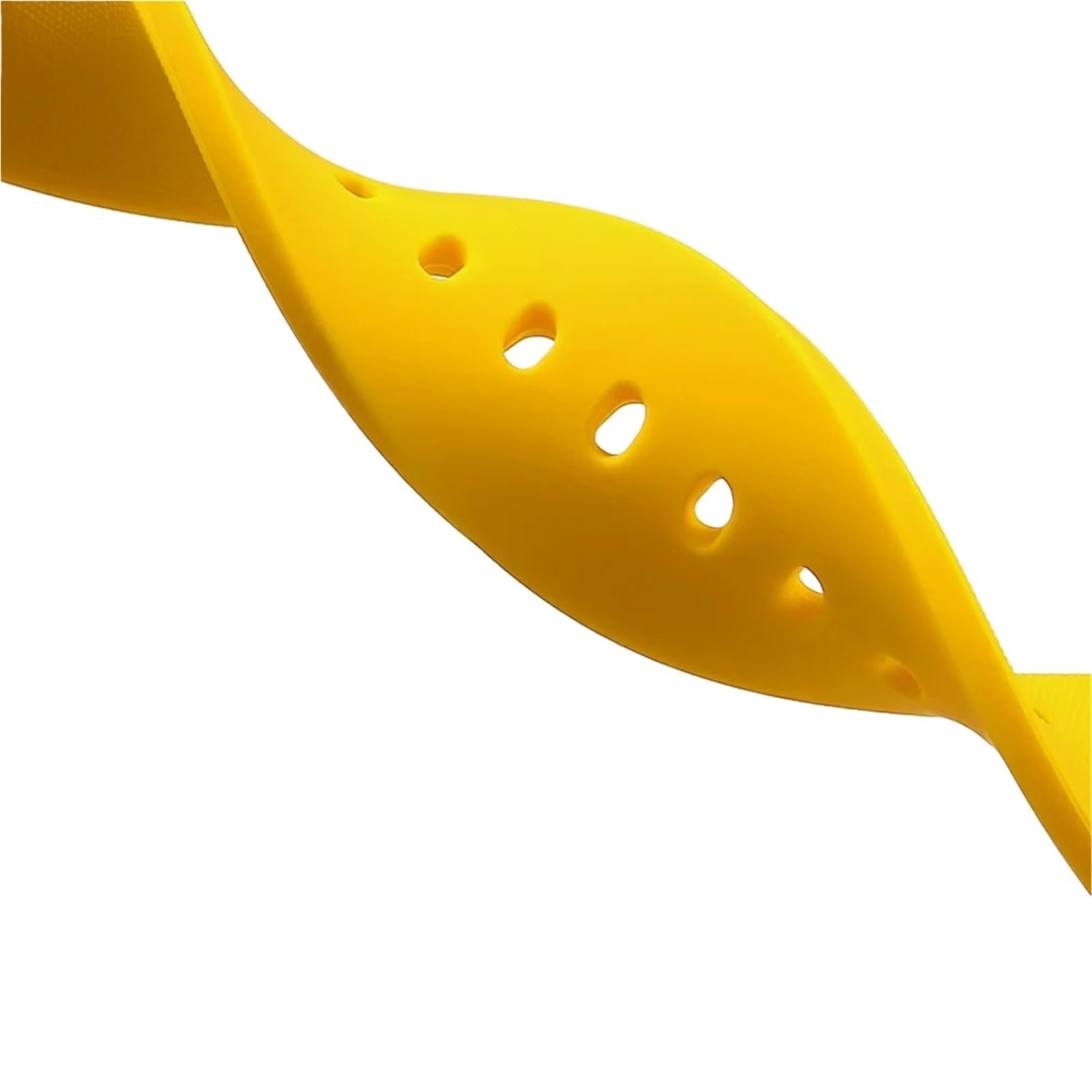 Bracelets de montre en silicone 14/16/18/19/20/21/22/24 mm - Bracelets de montre en caoutchouc souple à dégagement rapide (jaune, 22 mm)