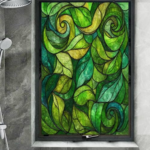 Vinilo Decorativo Auto-adhesivo Hoja Verde 21.6x47.2 pulgadas miniatura 3