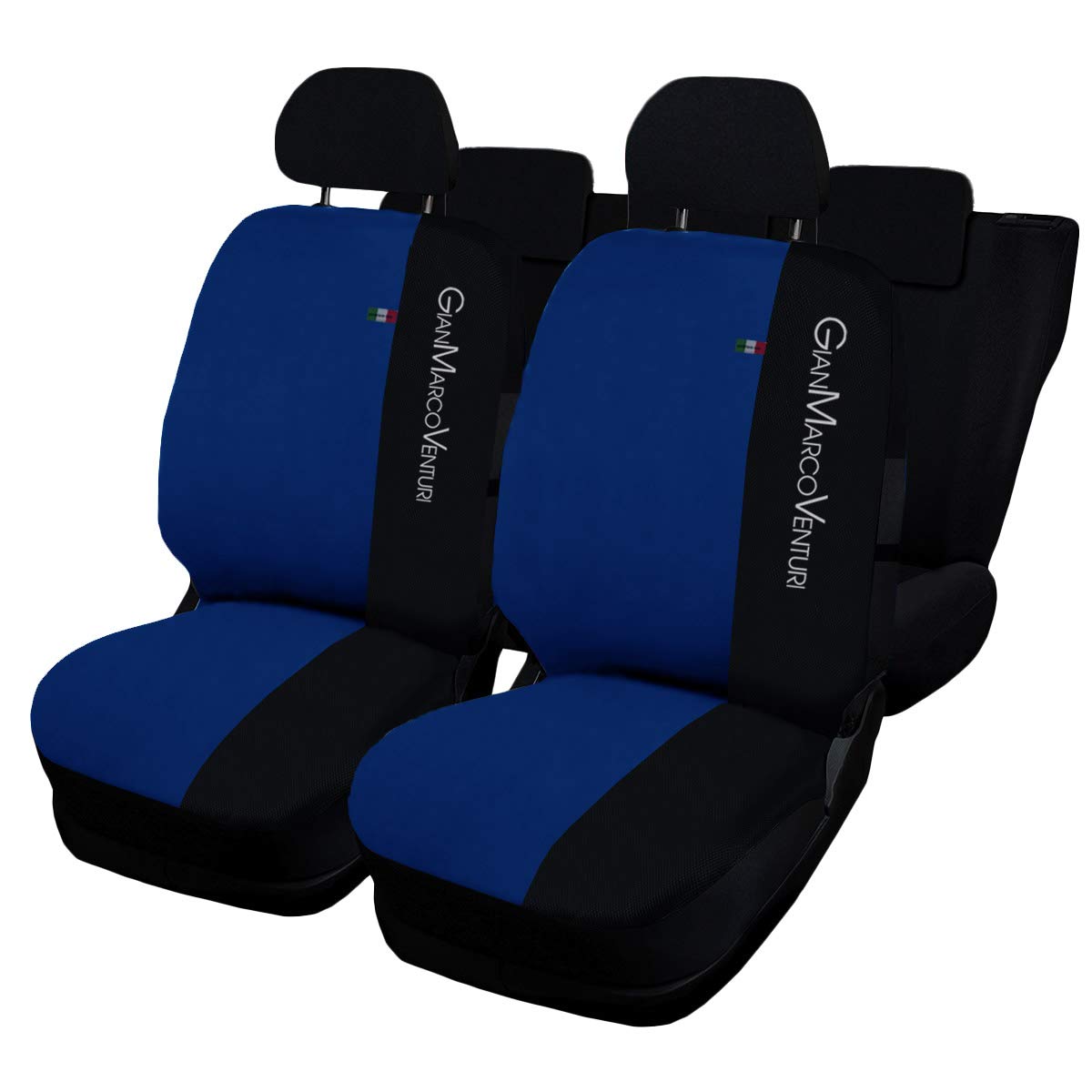 GianMarco Venturi compatible seat covers for Panda - split rear backrest 50e50 - royal blue