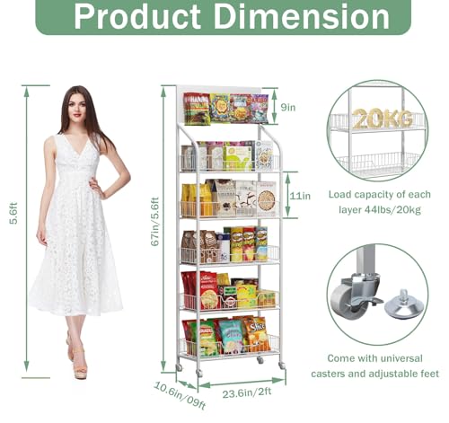 lesolar Retail Snack Display Stand, White by lesolar - Used condition - Image 3