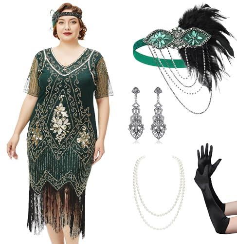 Robe de cocktail années 1920 style Gatsby aux finitions haute couture