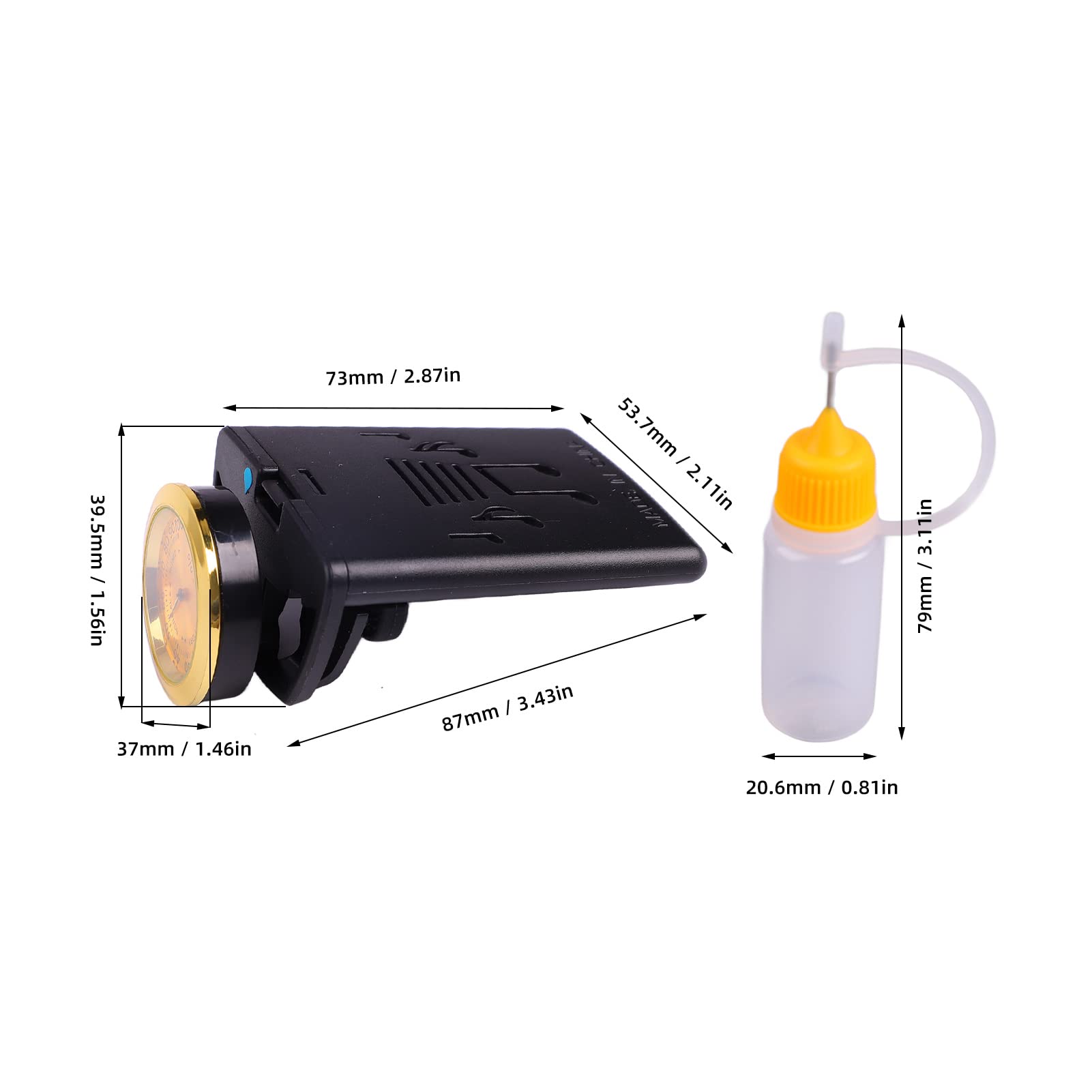 Sunydog Humidificador Para Guitarra Con Higrómetro - Universal Portátil ABS, Protege Tu Guitarra Acústica, Clásica O Folk De Grietas Y Encorvamiento