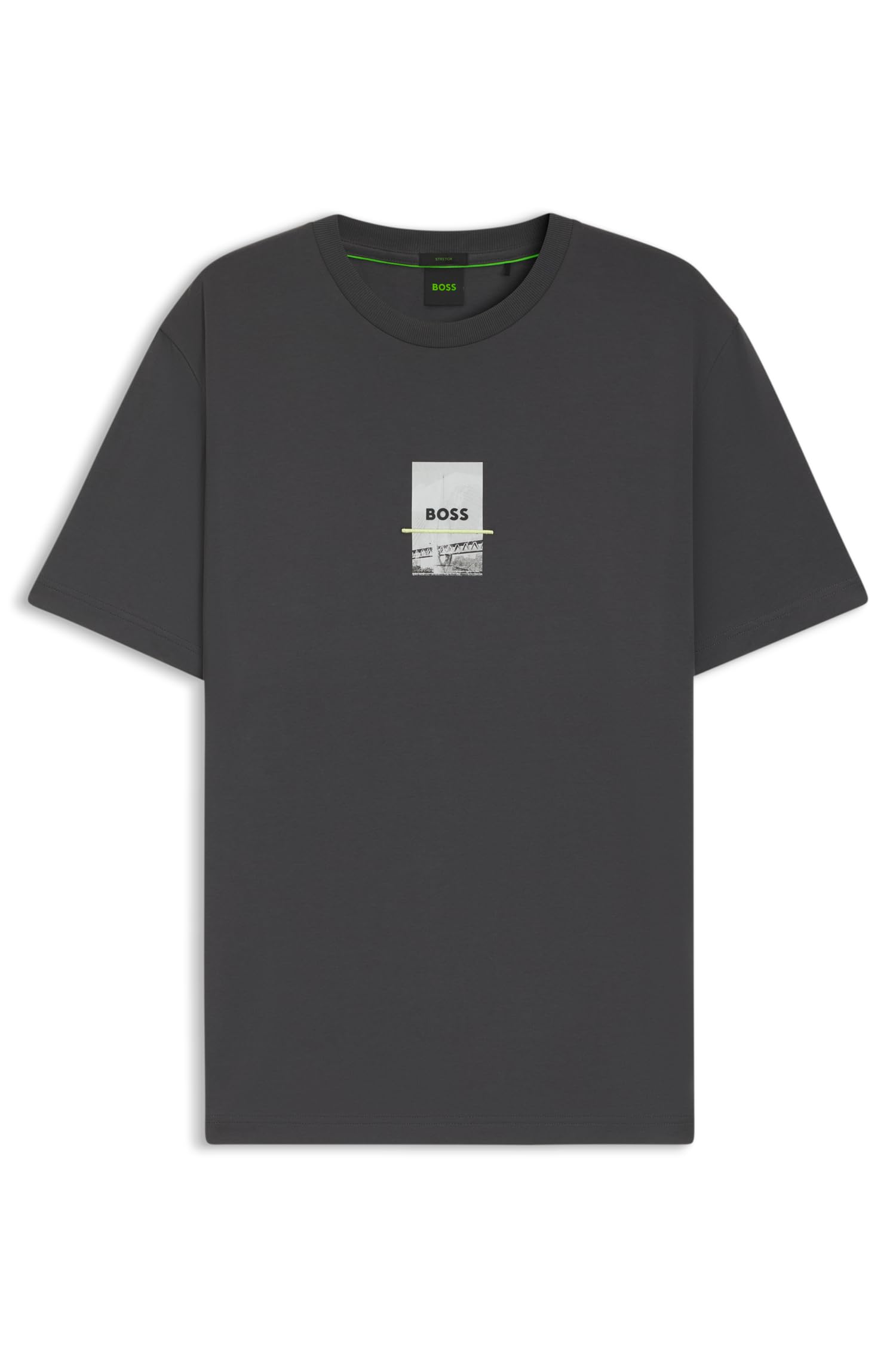 BOSS Men's Stripe Zone T-Shirt, 001black, XL