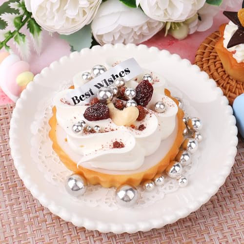 Image of Gold and Silver Pearl Sprinkle for Cake Decorating(2-Pack), 4 Sizes Sugar 9.2oz, Cupcake, Ice Cream, Donuts, Macaron Toppings Supplies (2mm, 4mm, 7mm, 1cm)