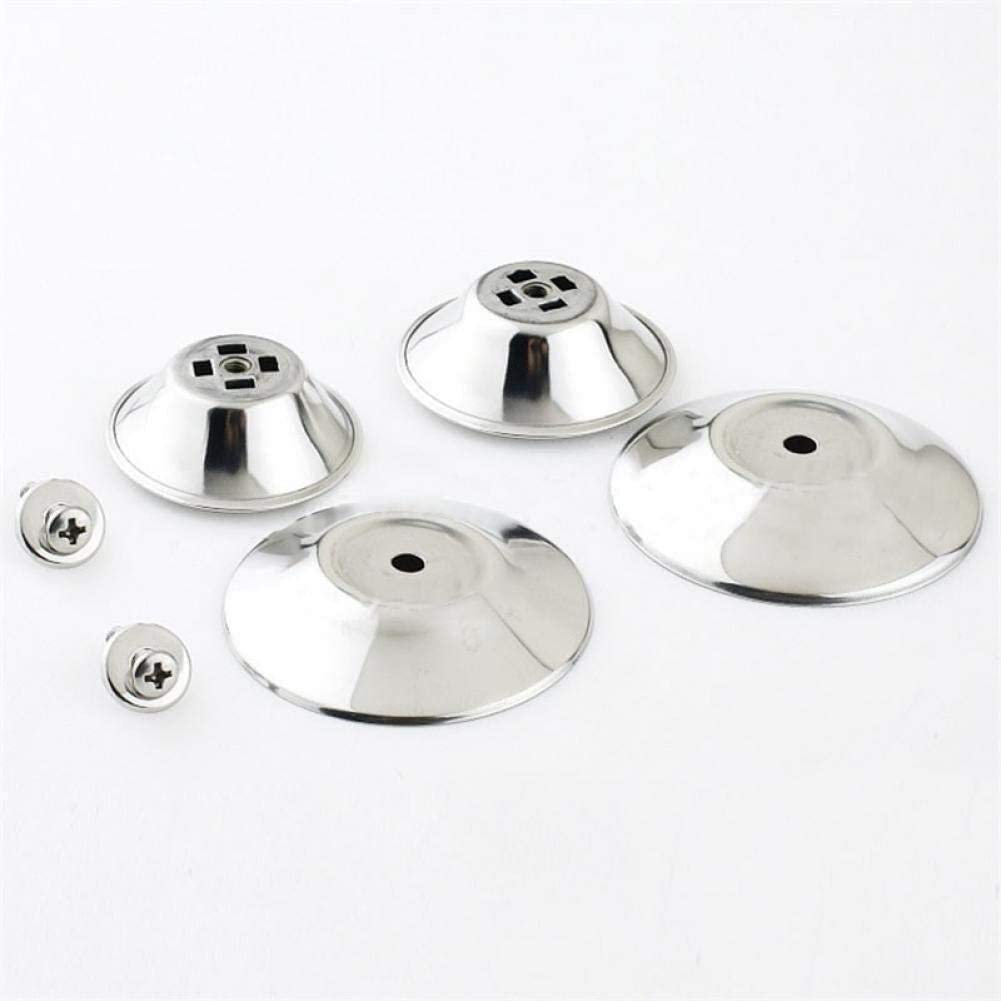 Deckelknopf Ersatz – 2 Stück, Silber/schwarz | Hitzebeständig, Für Pfannen- & Topfdeckel, Ø6,5cm