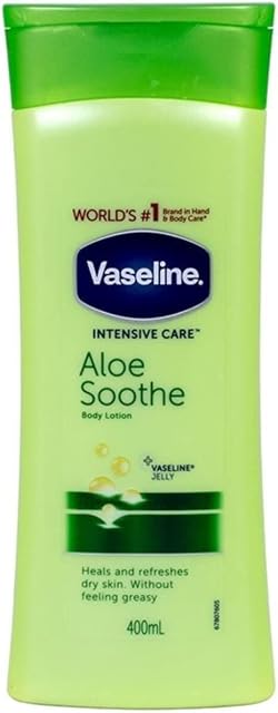 Vaseline Intensive Care Aloe Soothe heals and refreshes skin Body Lotion for dry skin 400 ml