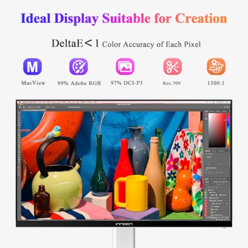 Image of INNOCN 32 inch 4K 120Hz / FHD 240Hz HDR400 USB-C 90W Monitor for MacBook /Mac mini - 16:9 IPS, DeltaE＜1, DP1.4, HDMI 2.1, Pivot Stand, CB32U1