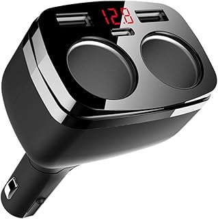 Hemobllo Carregador De Carro Carregador Universal Carregador De Telefone Carregador Dual USB Carregador De Carro Carregador Rápido Acessórios Para Carro Cabo USB Preto Celular Carregador