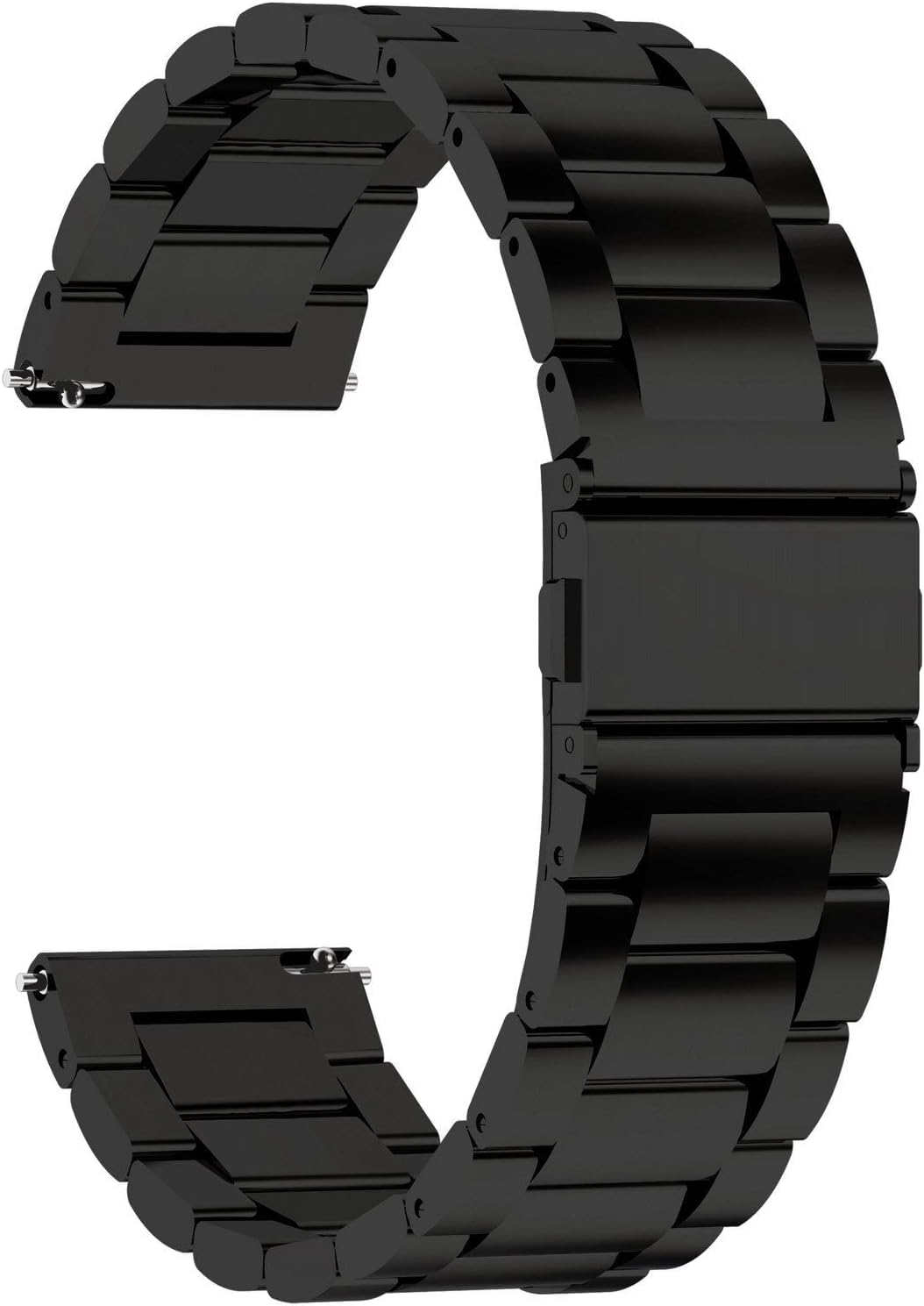 Fullmosa Quick Release Stainless Steel Watch band/strap 16mm,18mm,19mm,20mm,22mm or 24mm, Fits Samsung Galaxy Watch 5/4/3, Huawei/Fire-boltt/Amazfit/Noise/Oneplus Smart Watch for Men Women