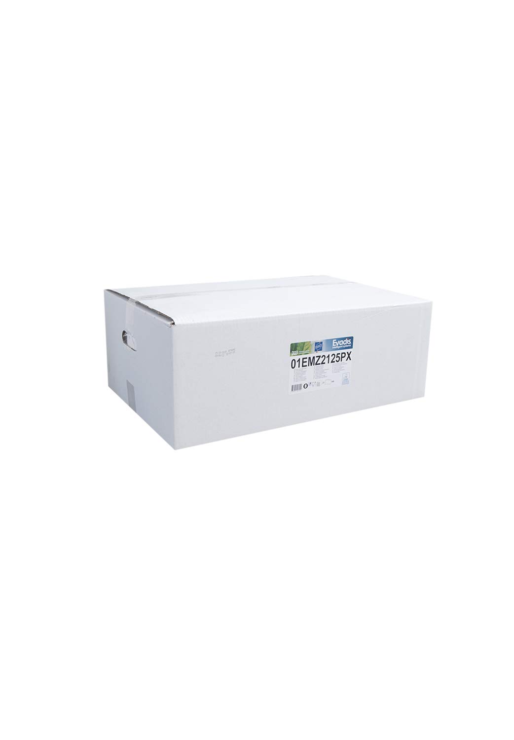Essuie Mains Papier Carton de 3750 Feuilles (25x150) - 2 Plis en Z Blanc Gaufré - Le Pro du Médical