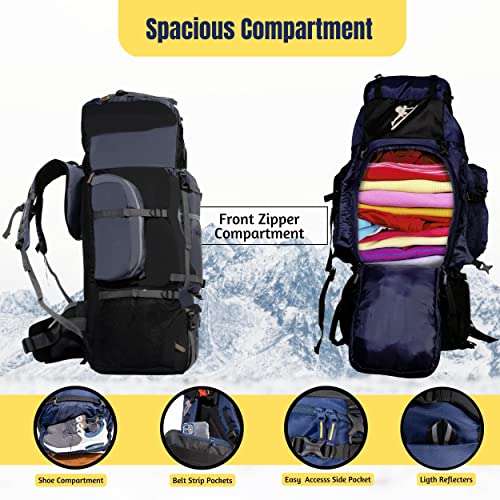 Zaino Trekking Impermeabile 80L Aaweal – Grande Da Escursionismo Militare