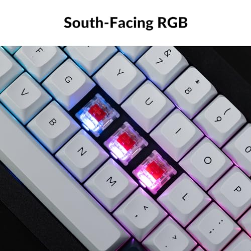 Image of Keychron Q2 Max Wireless Custom Mechanical Gaming Keyboard, QMK /VIA Programmable Knob 2.4 GHz /Bluetooth 5.1 /Wired, 65% Compact RGB Hot-Swap with Gateron Red Switch for Mac Windows Linux - Black