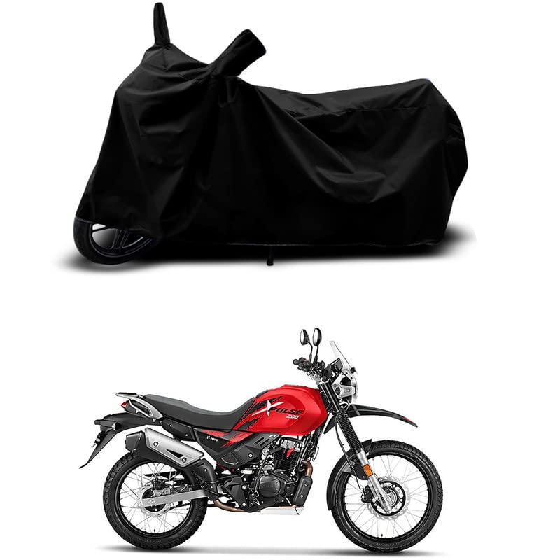 Image of 100% Scratchproof /UV-Rays /Heat Protection /Birds Dropping /Water Resistant /Dust Proof /Waterproof /Full Bike Scooty Two Wheeler Body Cover Compatible for Xpulse 200 All Varients[Black]