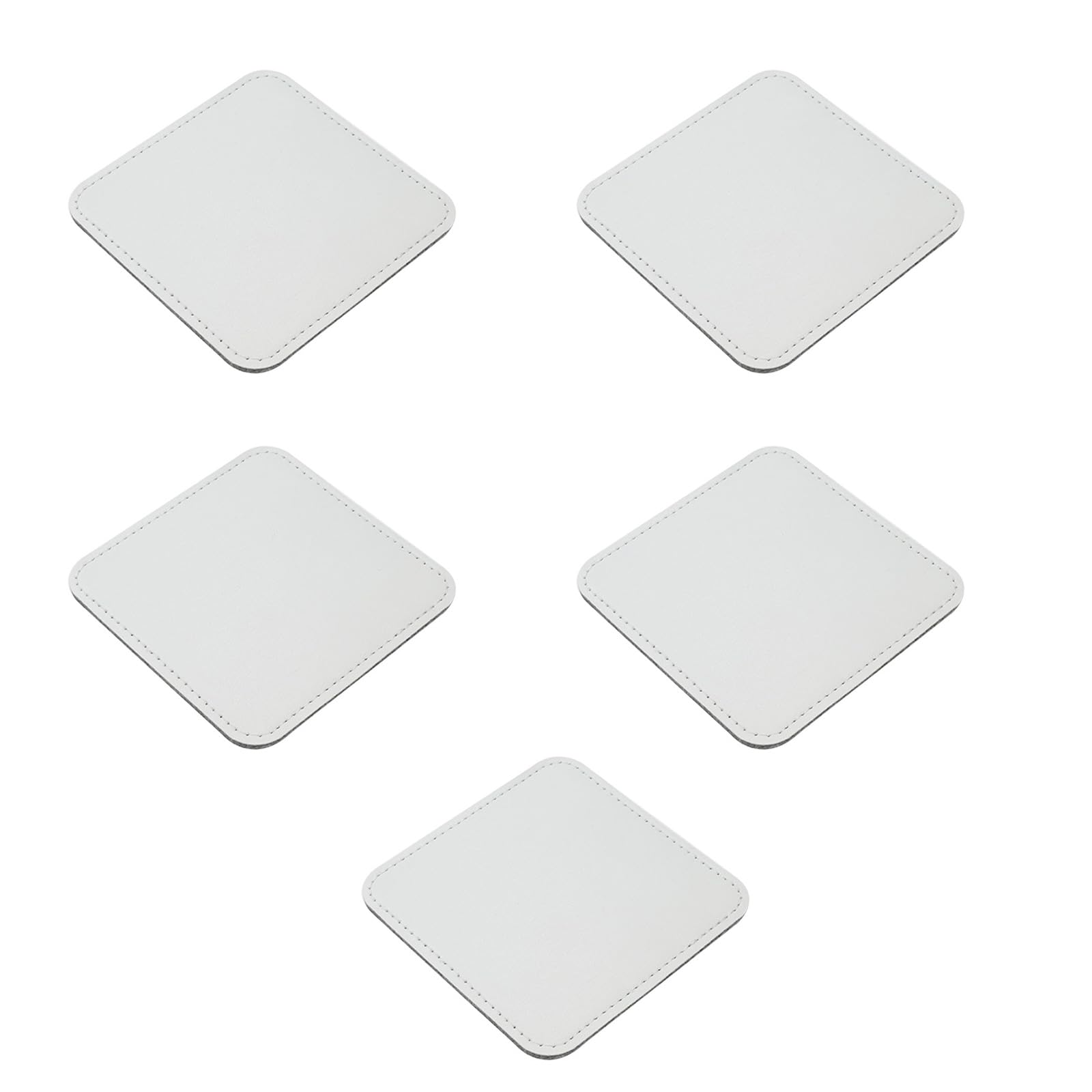 Minimalists Nordic Coasters PU Leather Water Absorbent Nonslip Cup Mat with Felt Bottom for Cups Mugs Cup Mat
