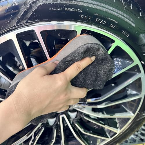 Image of Multipurpose Car Wash Sponge with Heavy-Duty Scrubbing Layer, High Absorbency, Scratch-Free, Durable, 8.7 inch inchx4 inch inchx2.5 inch inch - 2 Pack