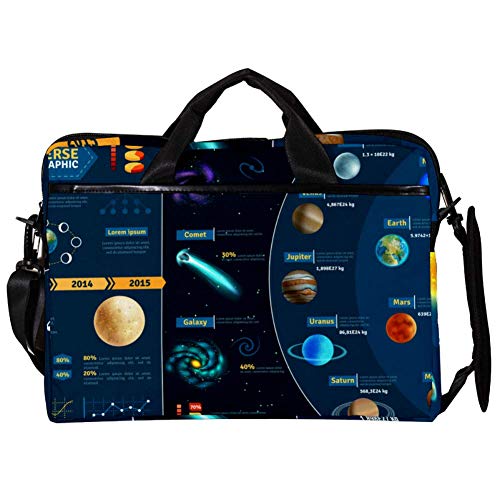 Bolso bandolera para portátil de 14 y 15 pulgadas funda maletín ordenador universo