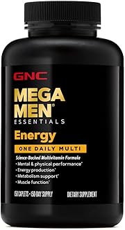 GNCMega Men Essentials Energy One Daily Multivitamin | Increased Energy, Metabolism, Antioxidants, and Performance | 150 Count