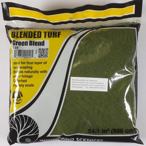 Woodland Scenics T49 Streumittel grüne Mischung Begrünungsmaterial blendet turf green Blend Turf