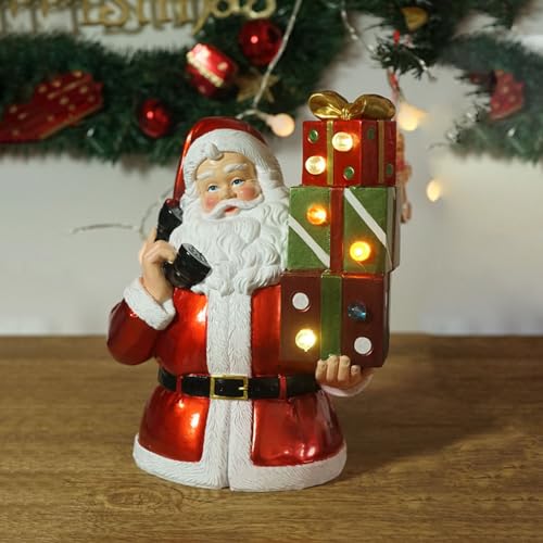 Petit Père Noël extérieur sans prise électrique pour résoudre vos décors complexes - 8
