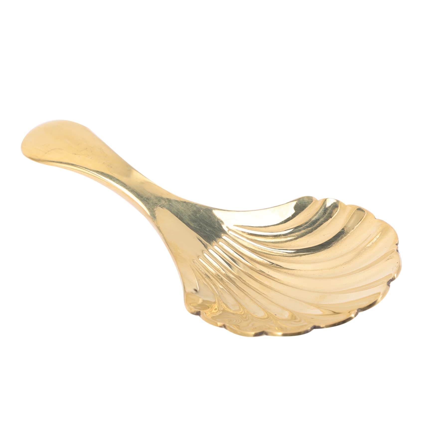 Amosfun 5st Teespatel Aus Messing Mini-schaufel Teeschaufel Vintage Teelöffel Eistee Teelöffel Für Losen Tee Schaufeln Für Würfelbonbons Bar Mehl Schaufel Gewürztee Matcha Golden