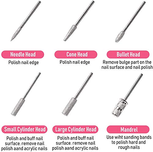 Verilux® Protable Mini Electric File Nail Drill Manicure Machine Kit Set EU Plug Golden - Image 5