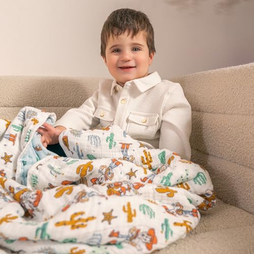 Image of aden + anais Essentials Cotton Muslin Blanket Toy Story, Woody and Friends