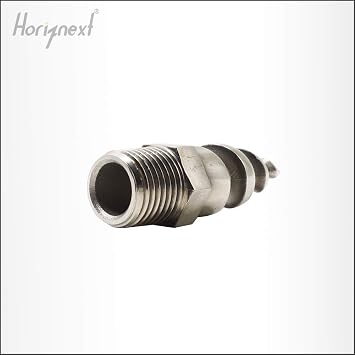 NPT 1/2 Male Spiral fitting, 316L Stainless Steel, 1 Pc