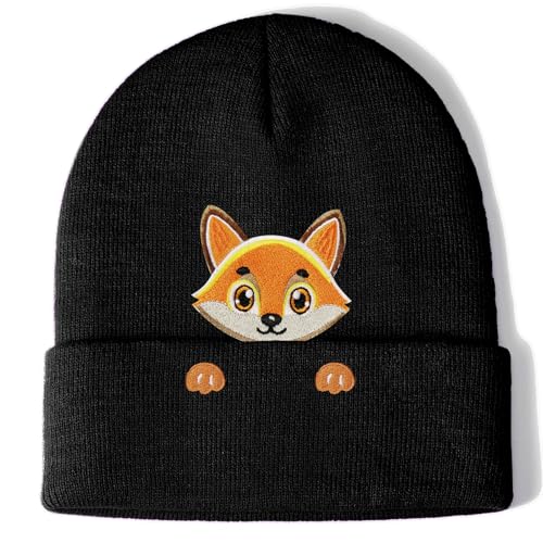 Fuchs Mütze Beanie Hut Geschenk für Frauen Damen Mädchen Fox...
