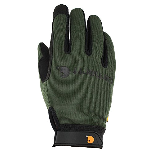 Carhartt Men's The Fixer Spandex Work Glove with Water Repellant Palm, Army, Small