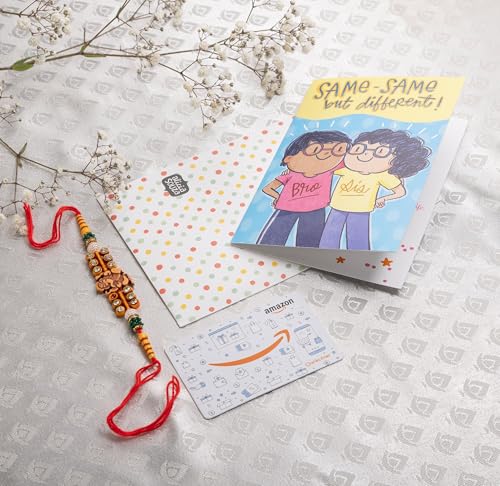 Image of Amazon Pay Gift Card - Happy Rakshabandhan Greeting Card by Alicia Souza + Free Rakhi Inside