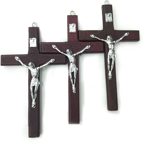 Miniatura 5 de Regalo católico para hombre y mujer, hecho a mano en Tierra Santa, Crucifijo de madera natural, Crucifijo de oración y celebración de cruz, colgante