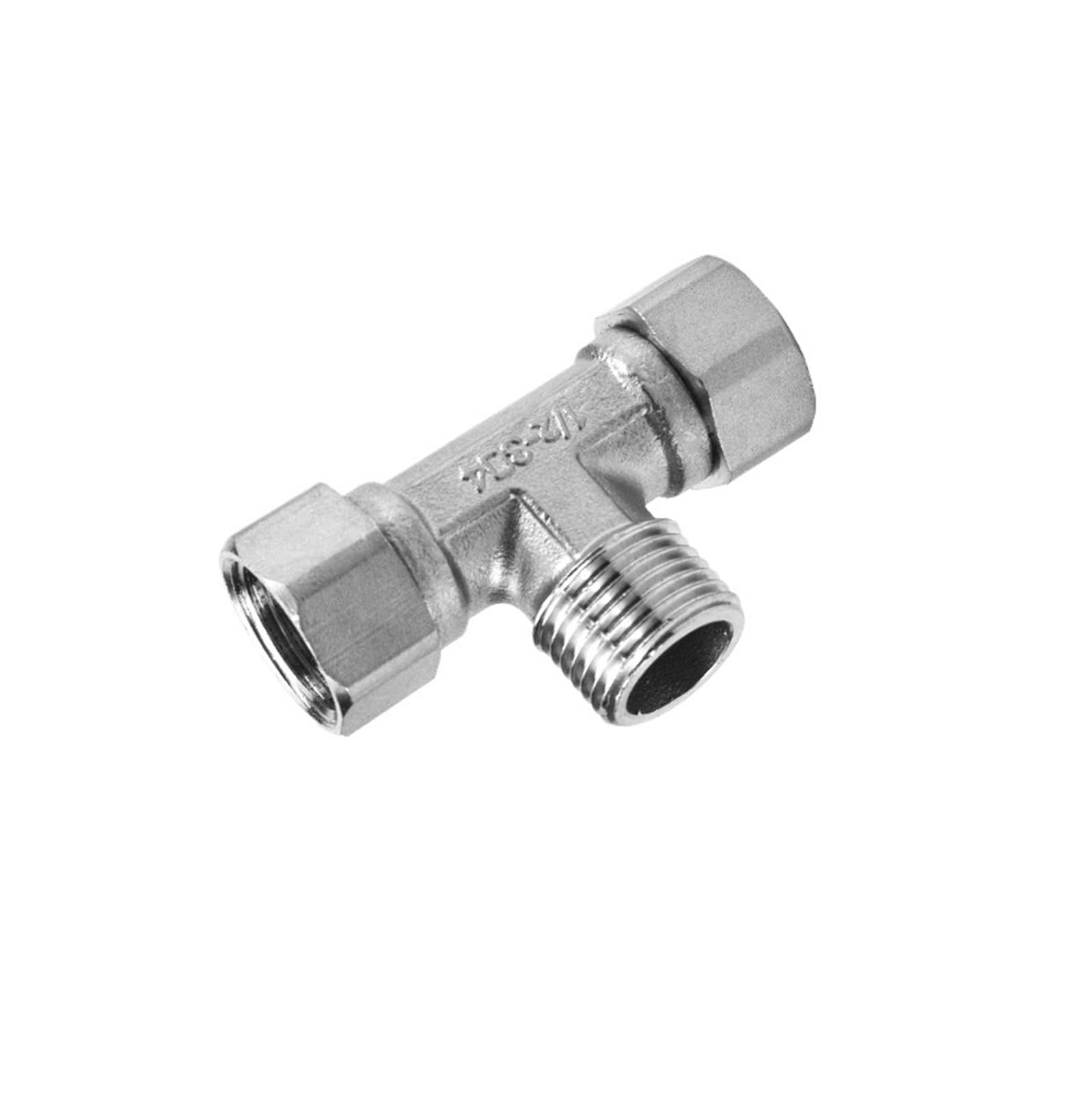 Tubería de gas y calentador de agua unión en T acero inoxidable 304 G1/2